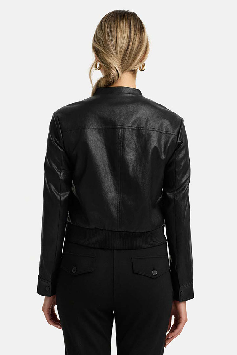 Pilot jacket in vegan leather