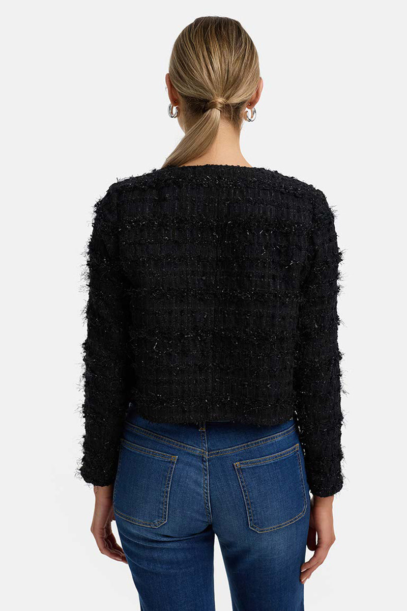 Short jacket in boucle