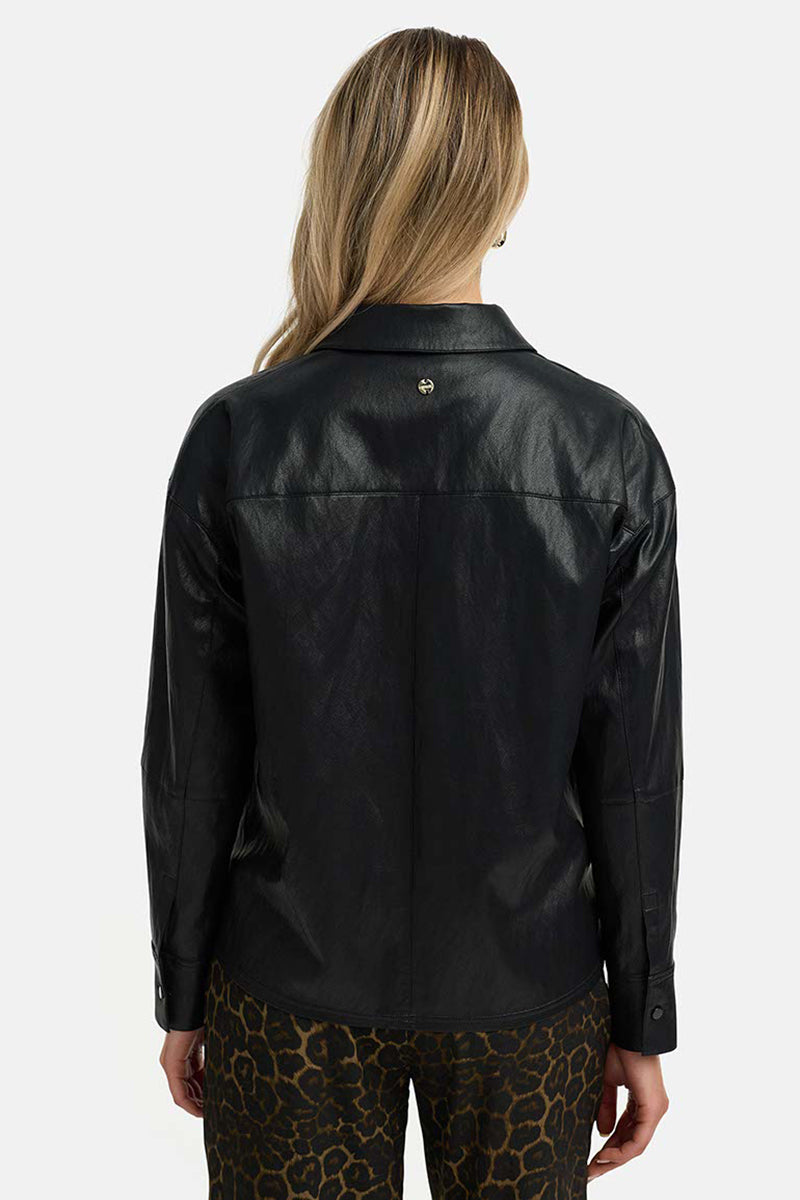 Blouse in vegan leather