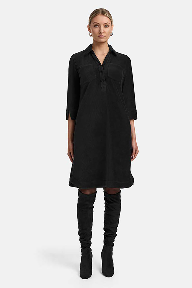 Dress in corduroy jersey