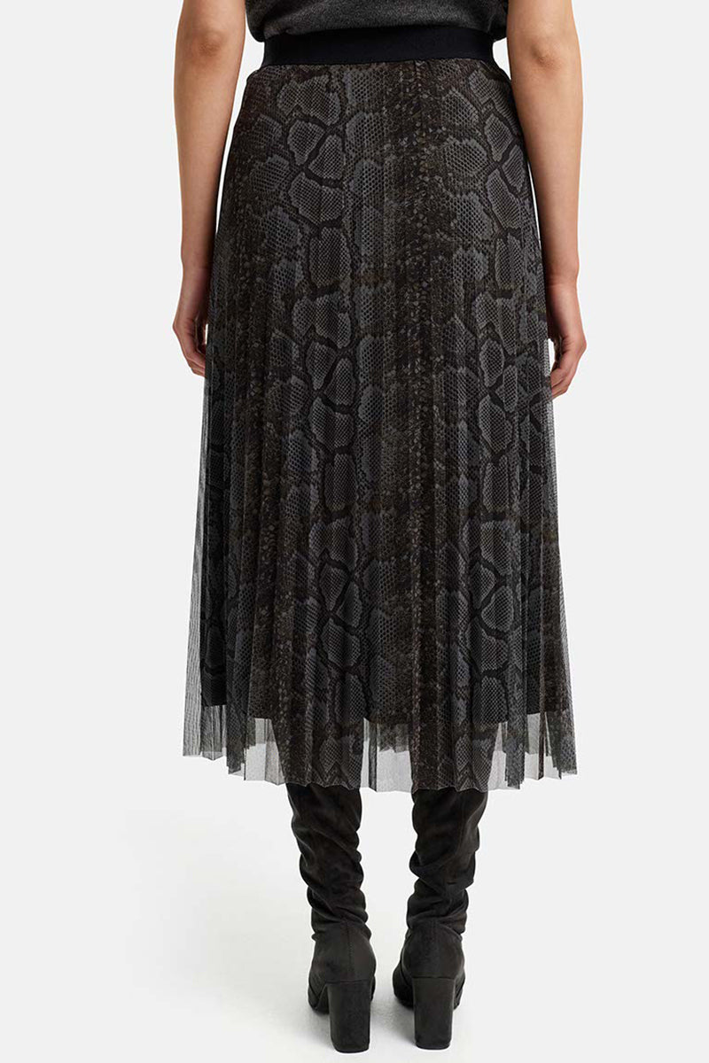 Mesh midi skirt