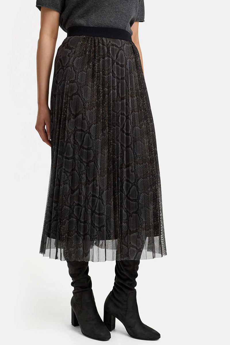 Mesh midi skirt
