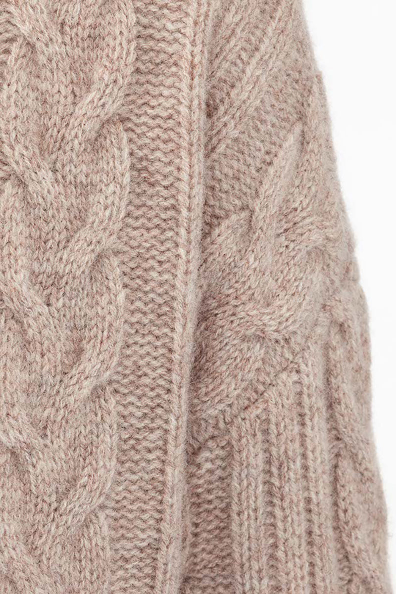 Merino stand-up collar sweater