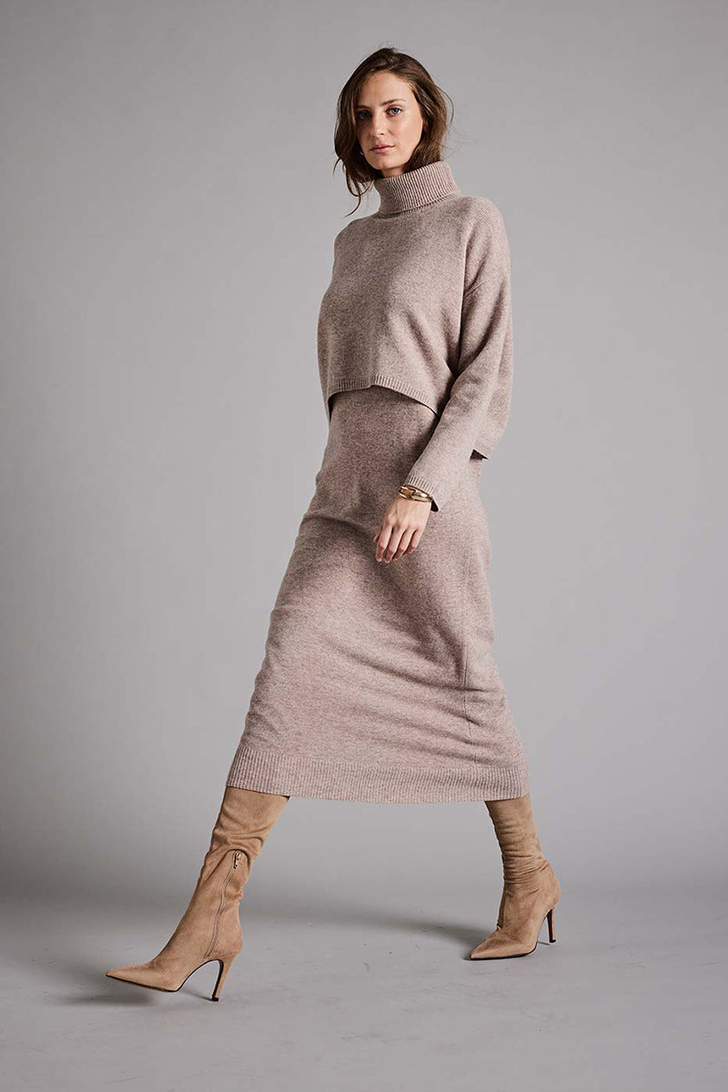Merino knitted dress