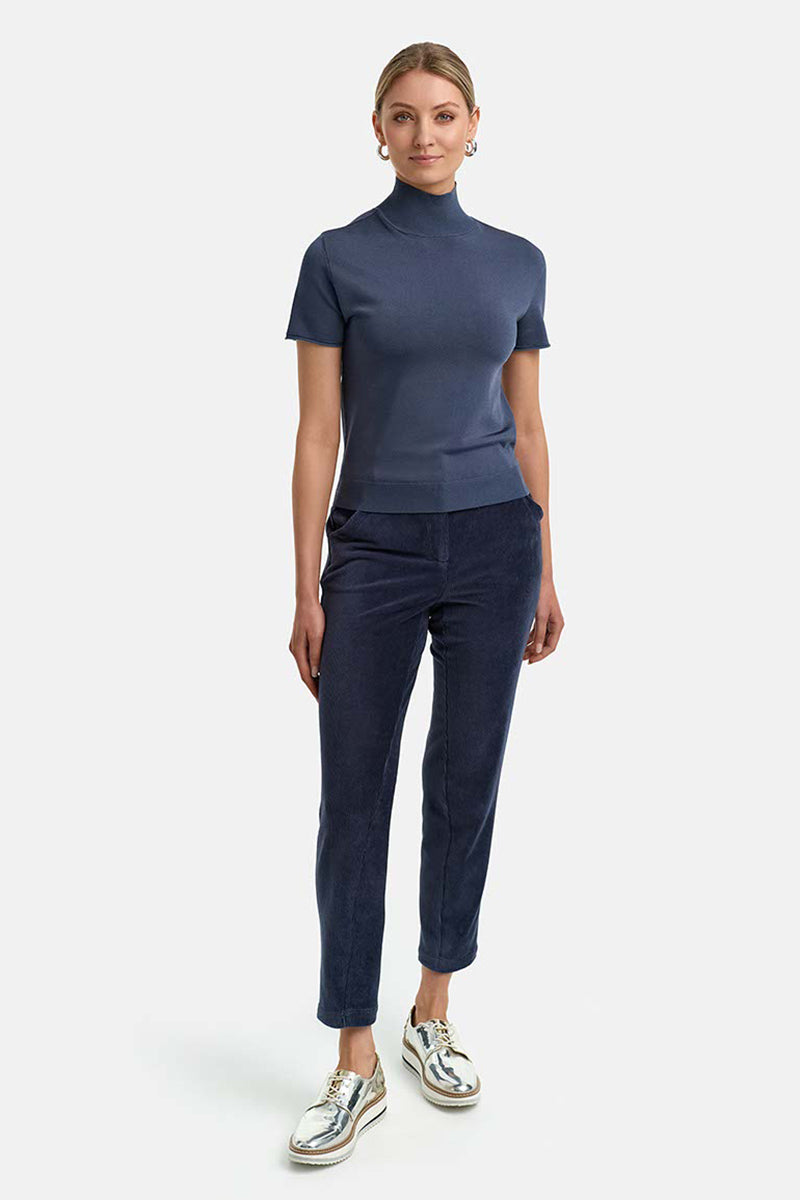 Knitted shirt in viscose