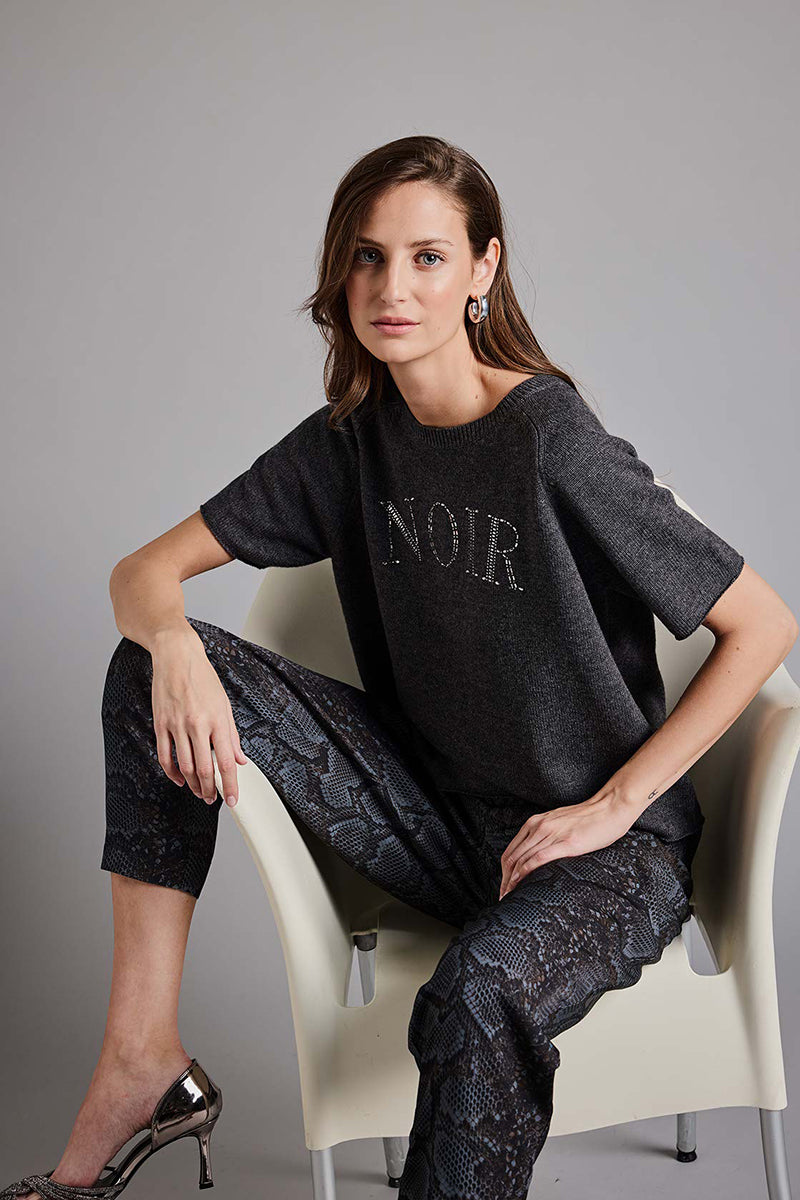 Knitted shirt with cashmere