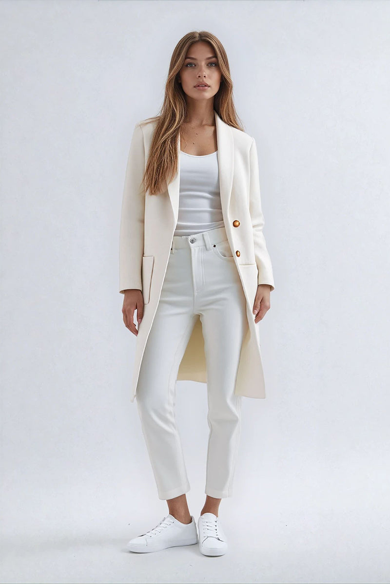 Knitted coat in merino wool