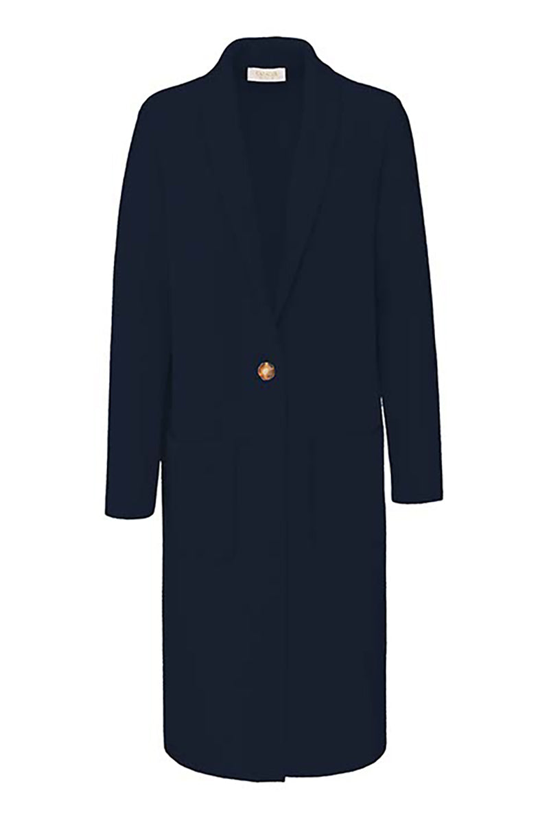 Knitted coat in merino wool