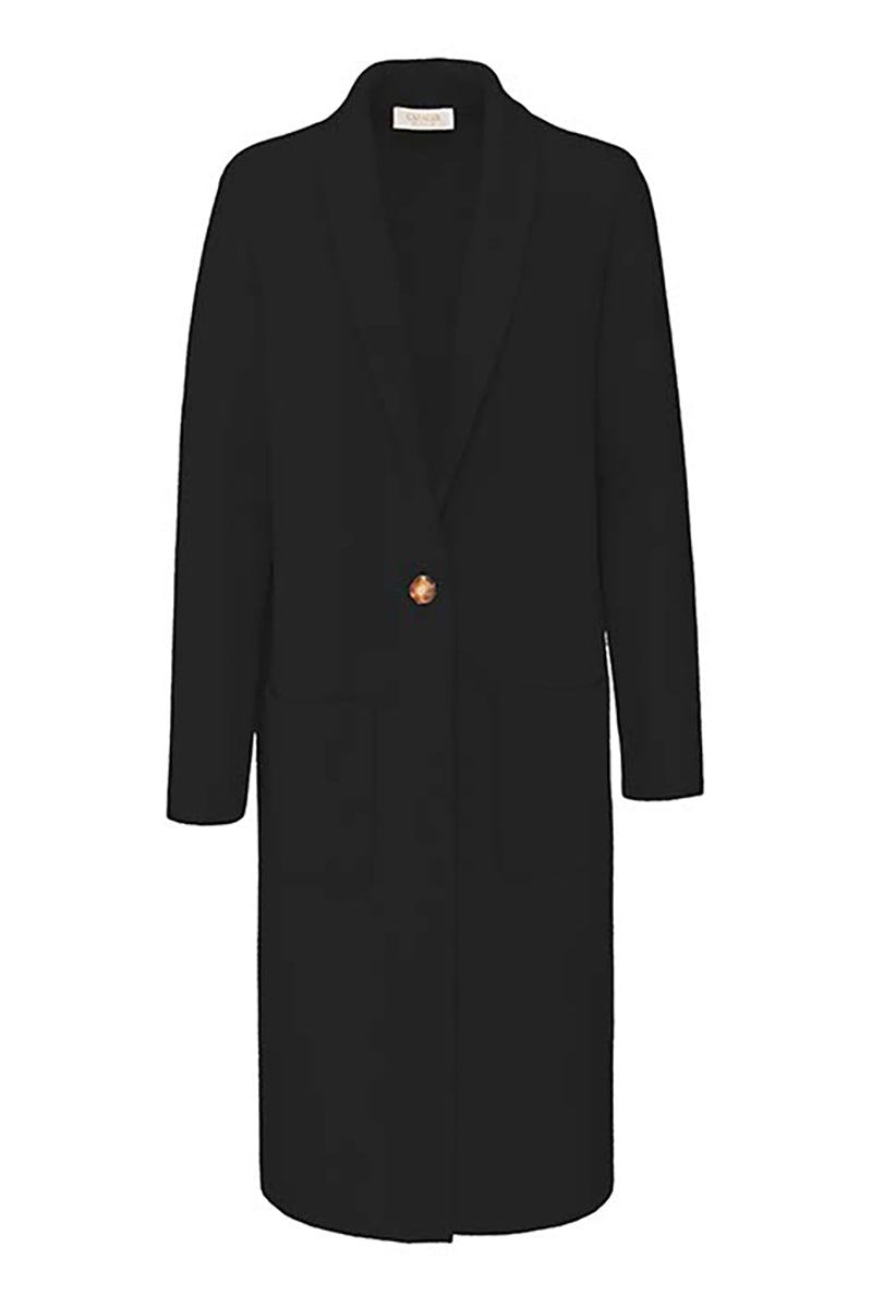 Knitted coat in merino wool