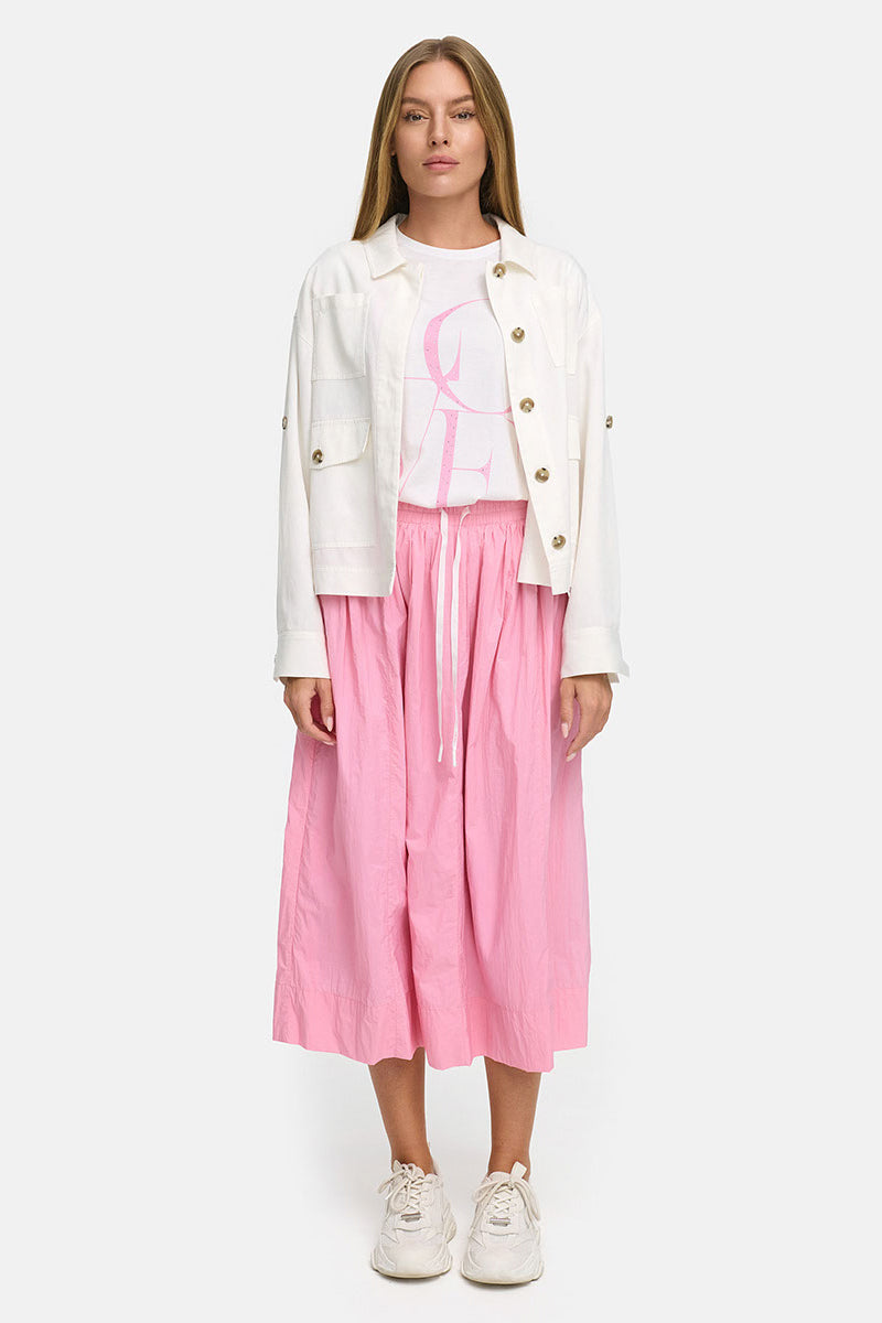 Short jacket in garment dye