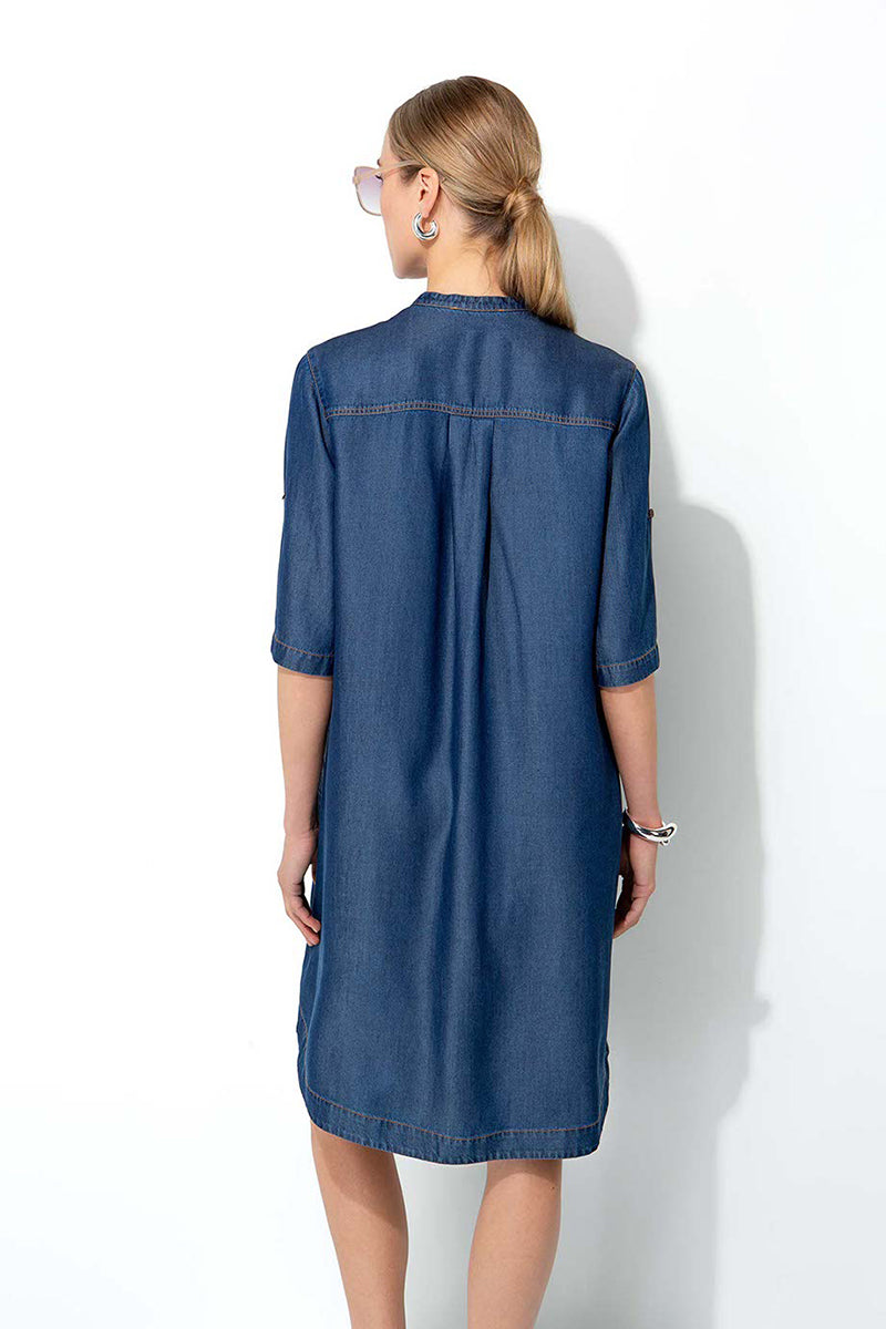 Dress in lyocell denim