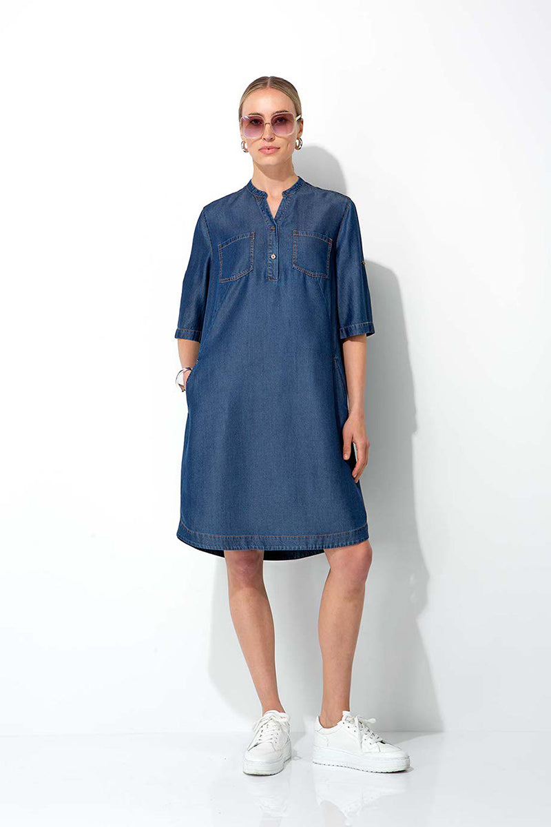 Dress in lyocell denim