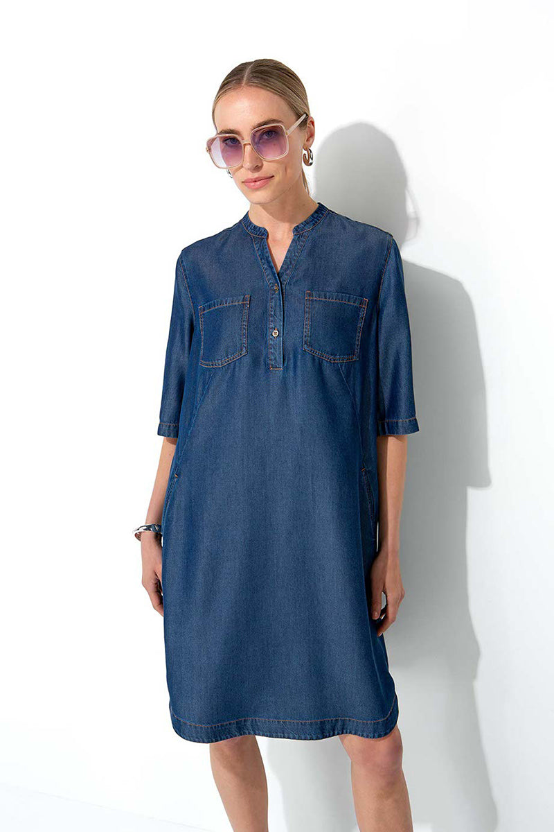 Dress in lyocell denim