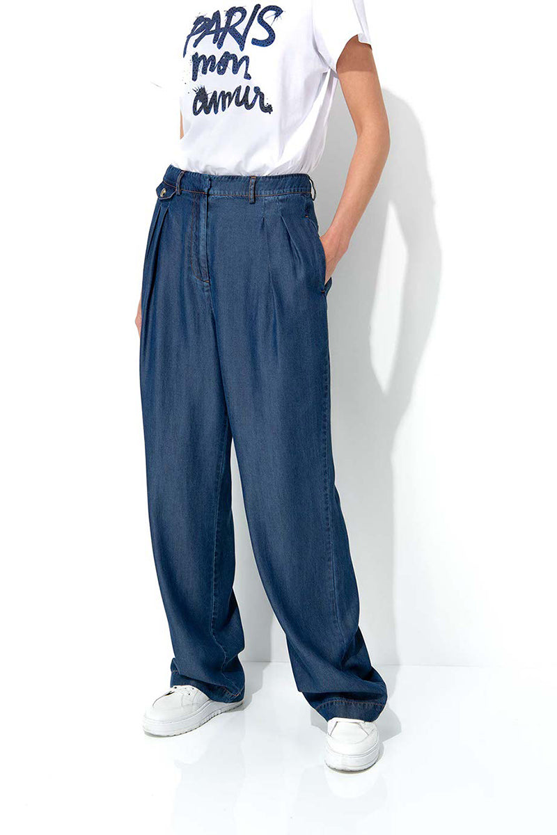 Pants in lyocell denim