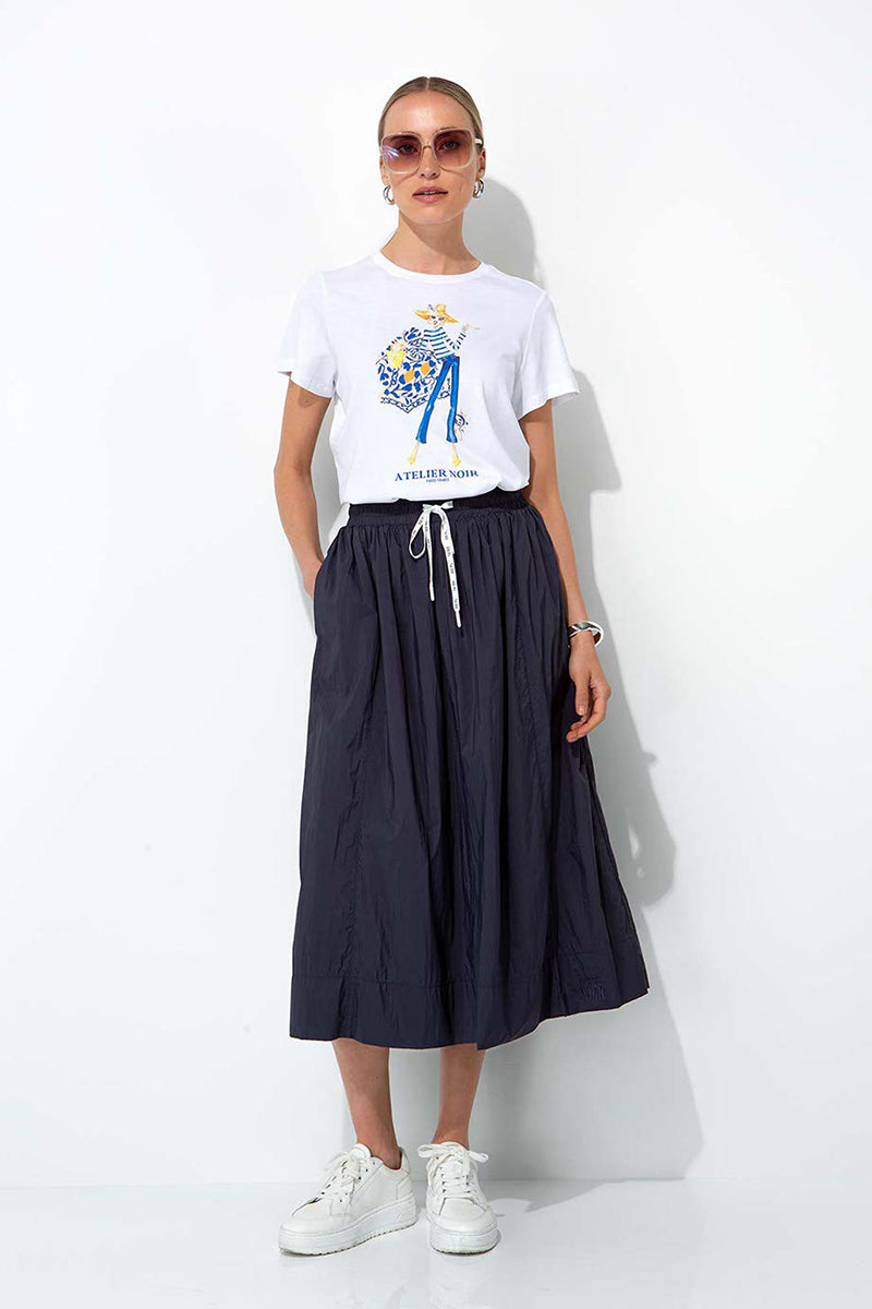 Skirt in nylon taffeta