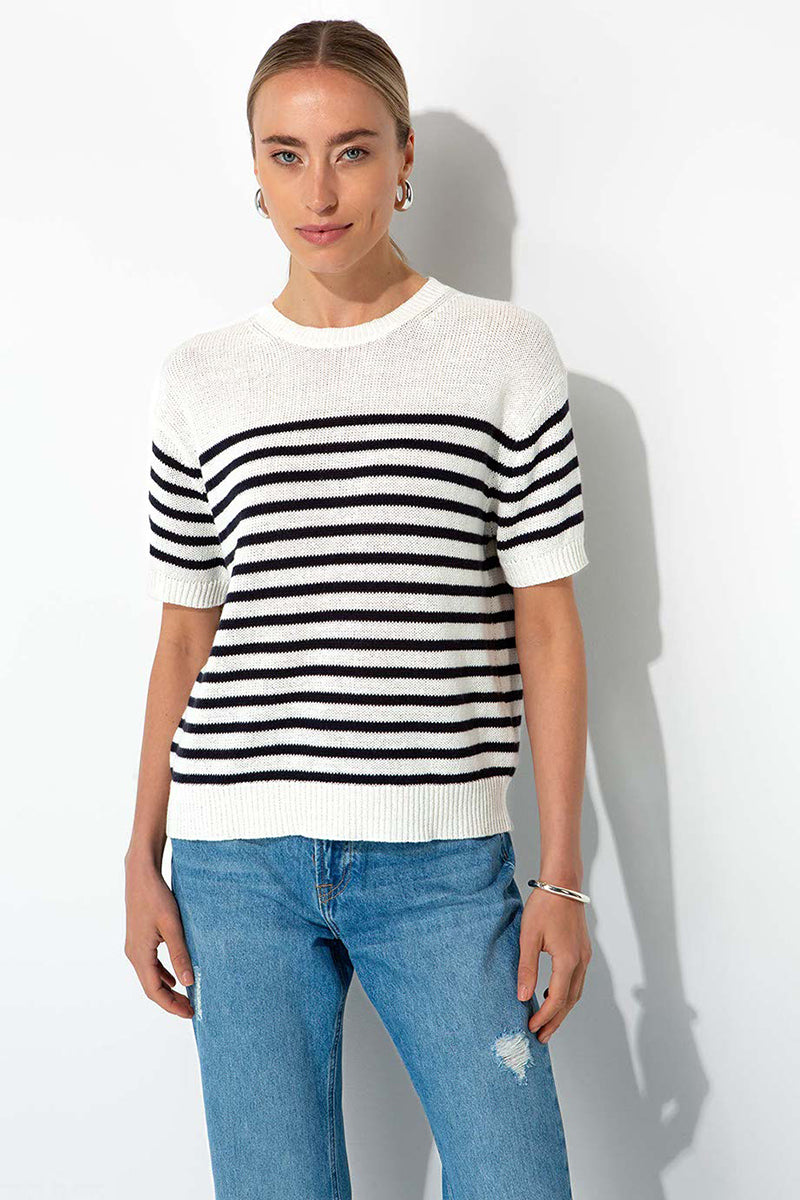 Shirt in cotton-linen blend