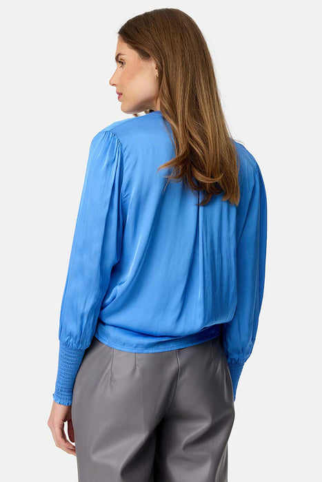 Blouse with V-neck