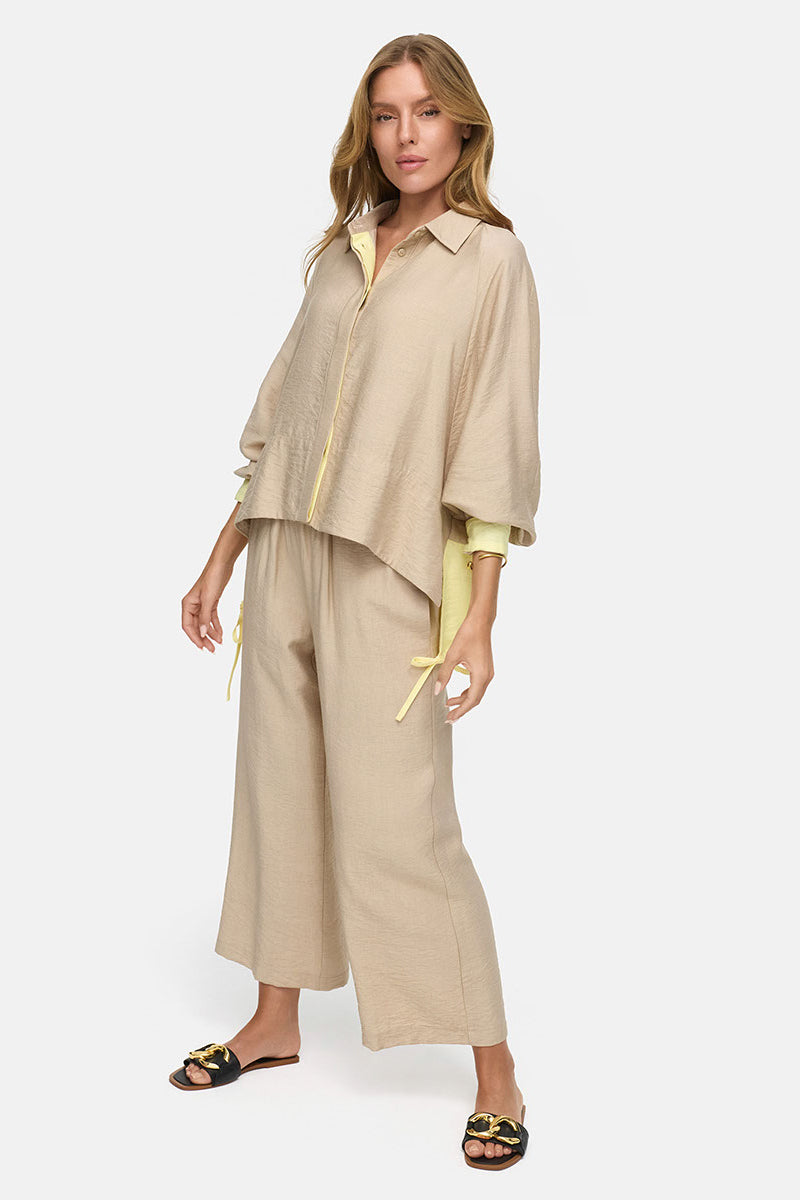 Blouse in viscose crepe