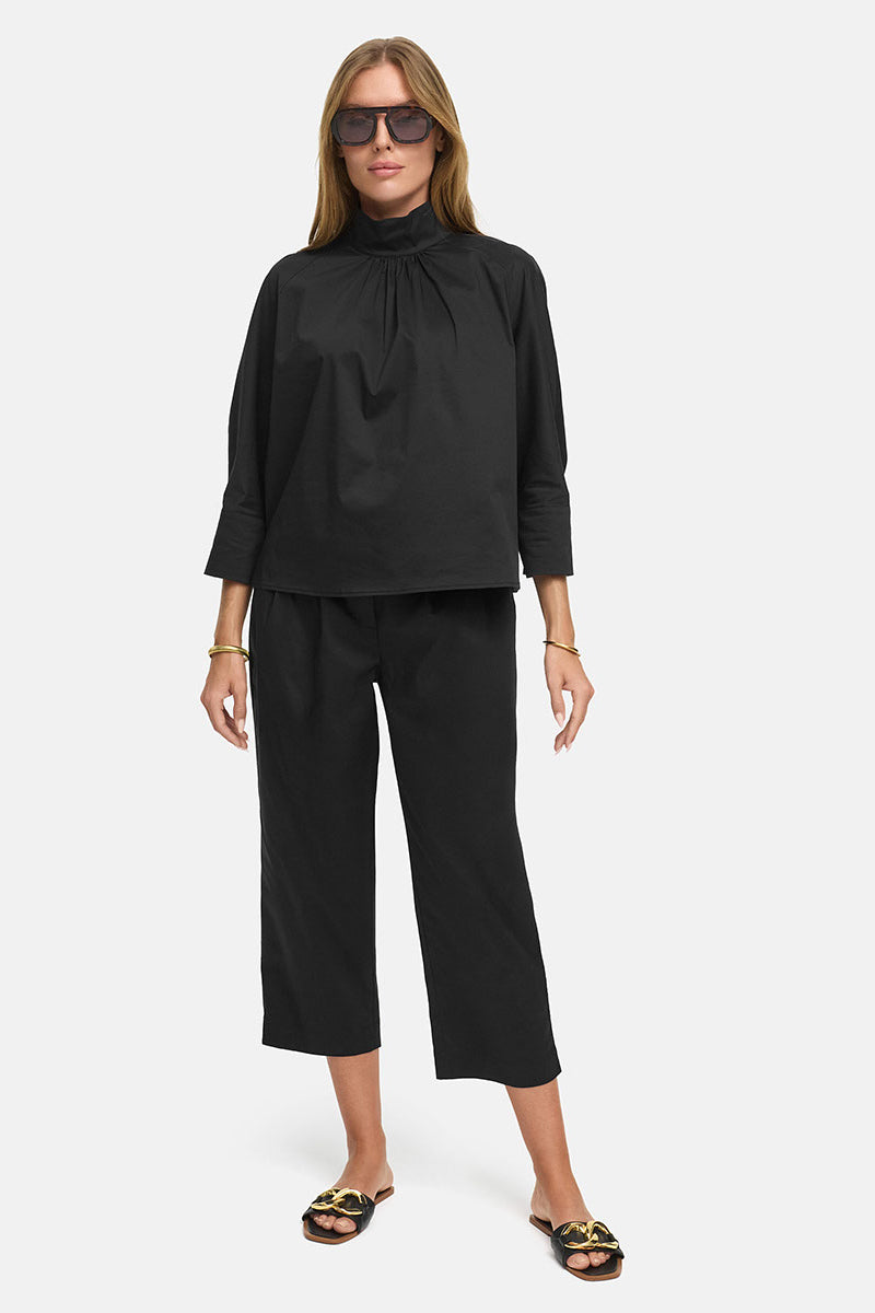 Blouse in cotton stretch