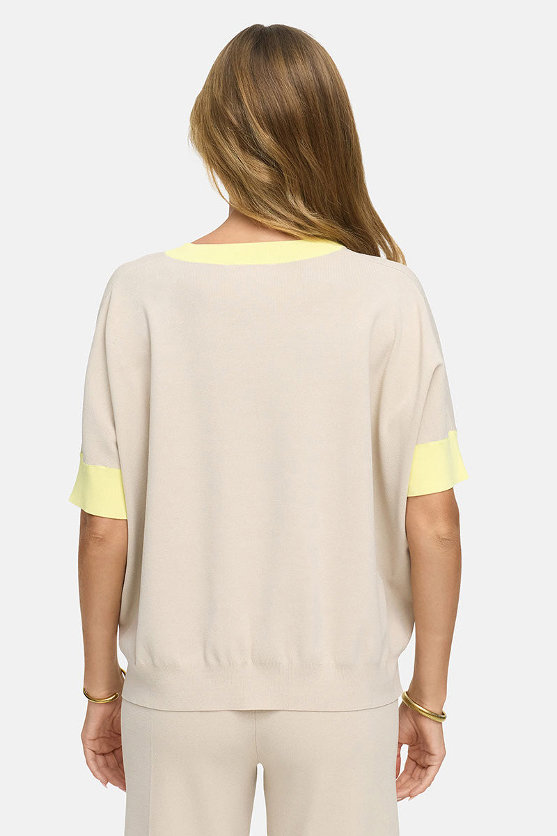 Knit shirt in viscose