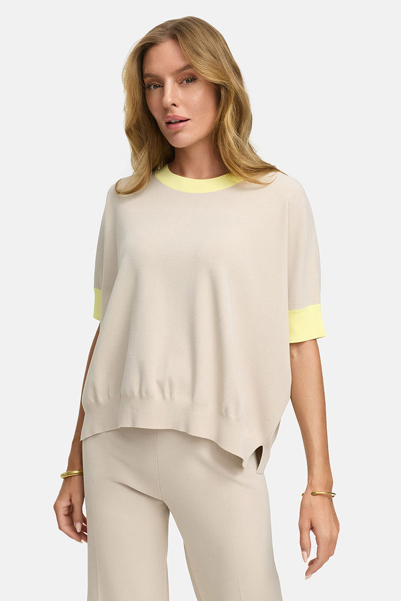 Knit shirt in viscose