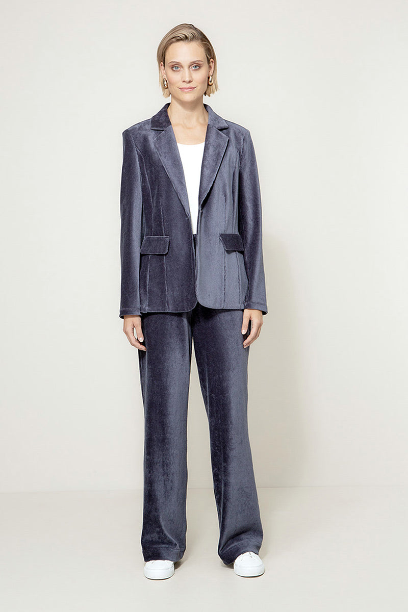 Blazer in jersey cord