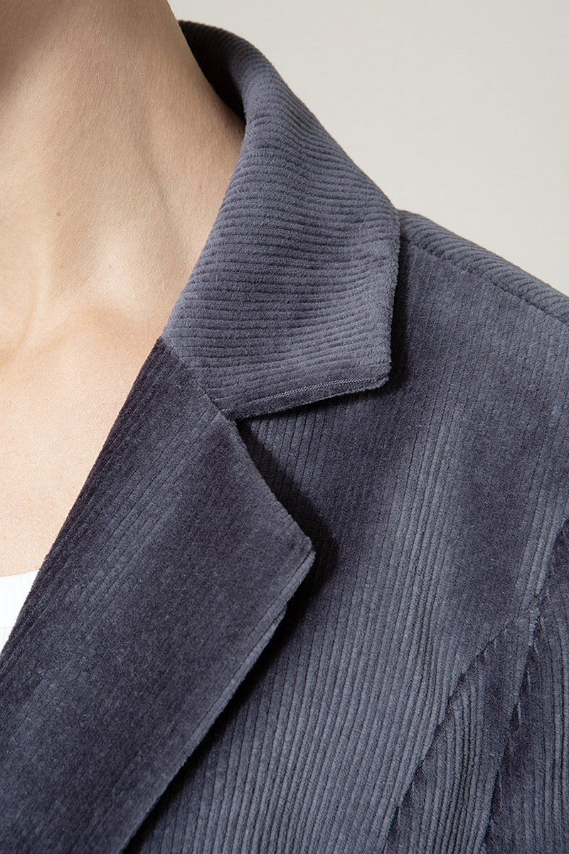 Blazer in jersey cord