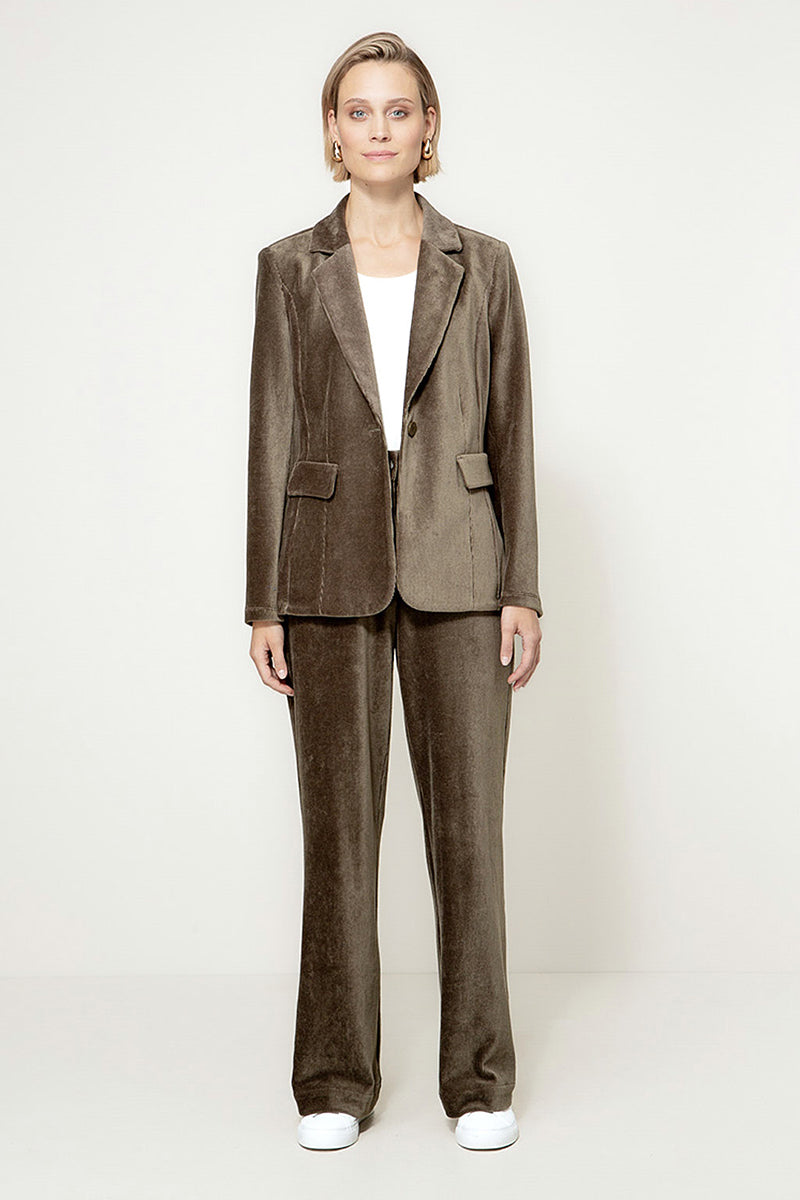 Blazer in jersey cord