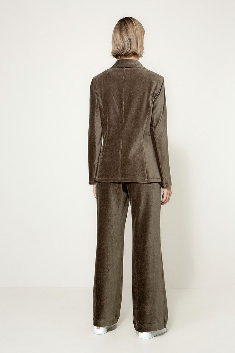 Blazer in jersey cord