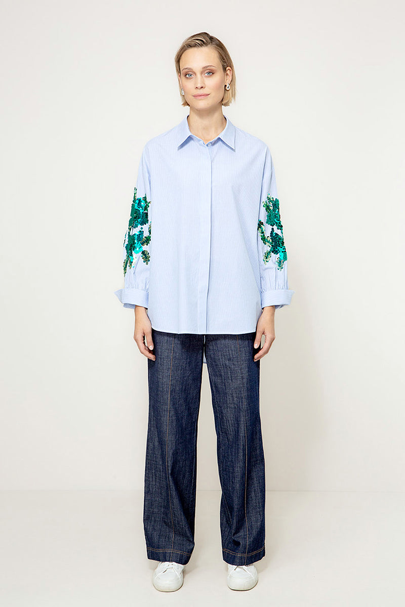 Blouse with embroidery