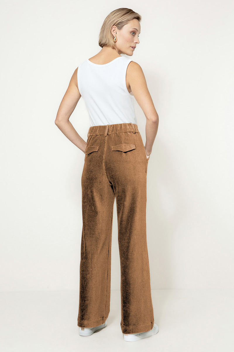 Pants in jersey cord