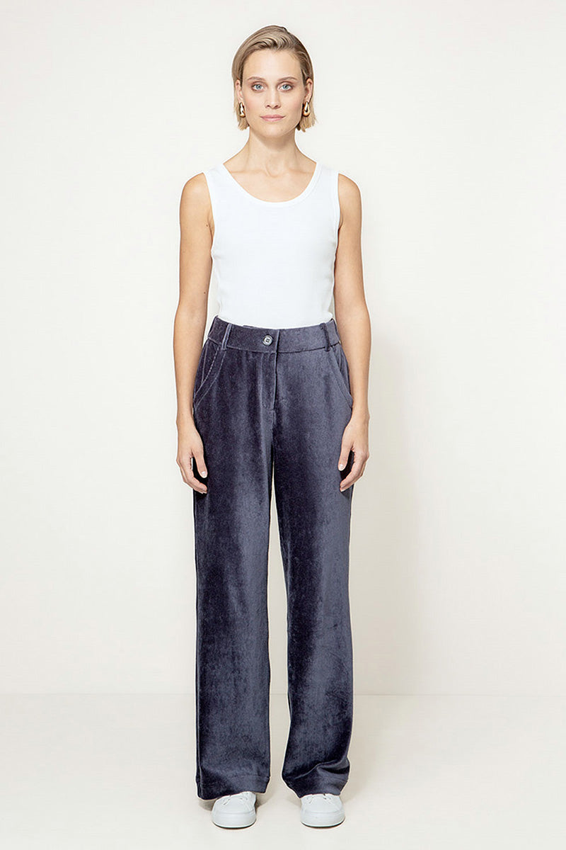 Pants in jersey cord