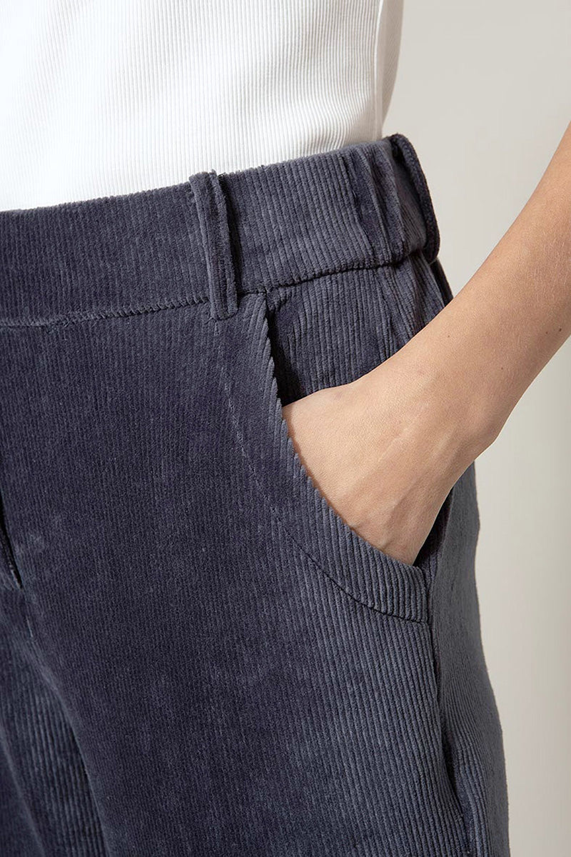 Pants in jersey cord