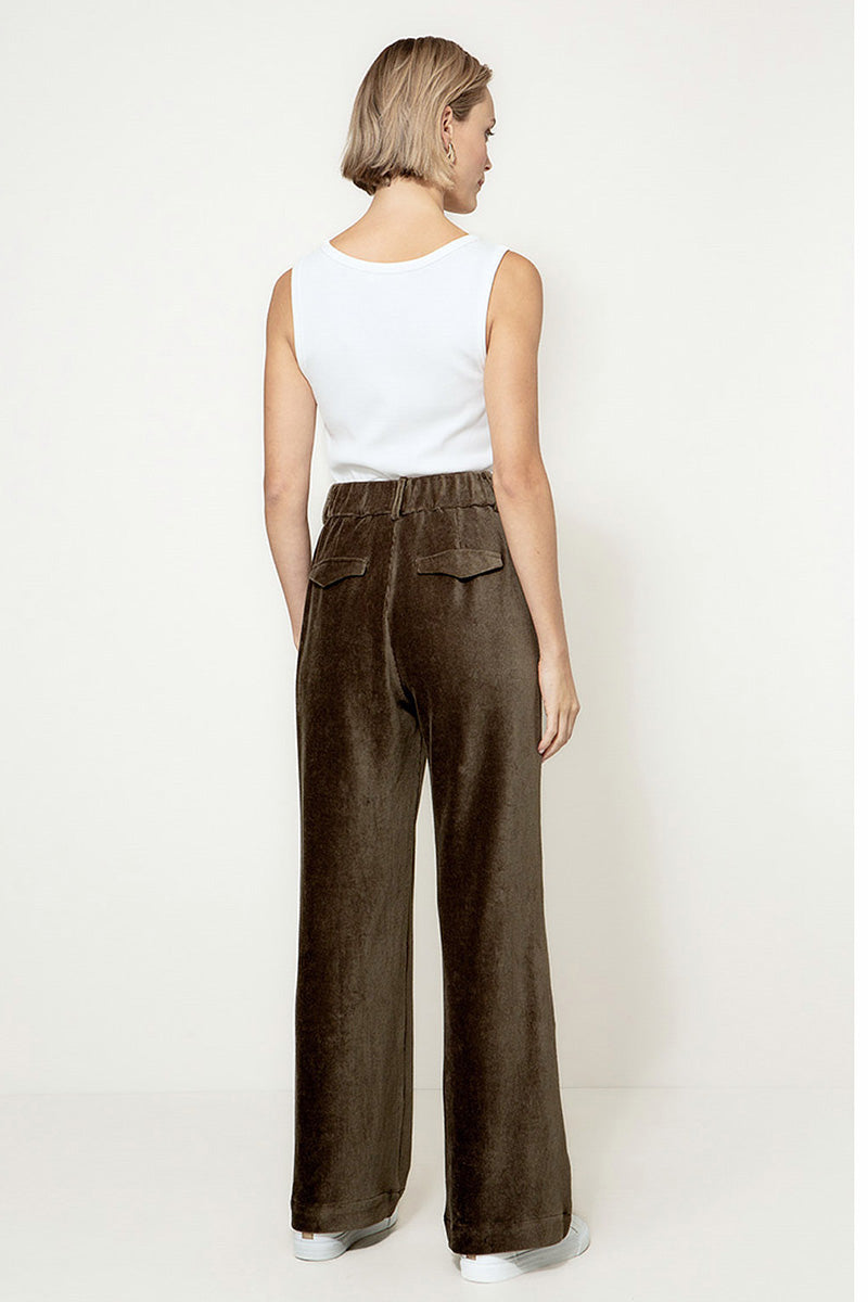 Pants in jersey cord