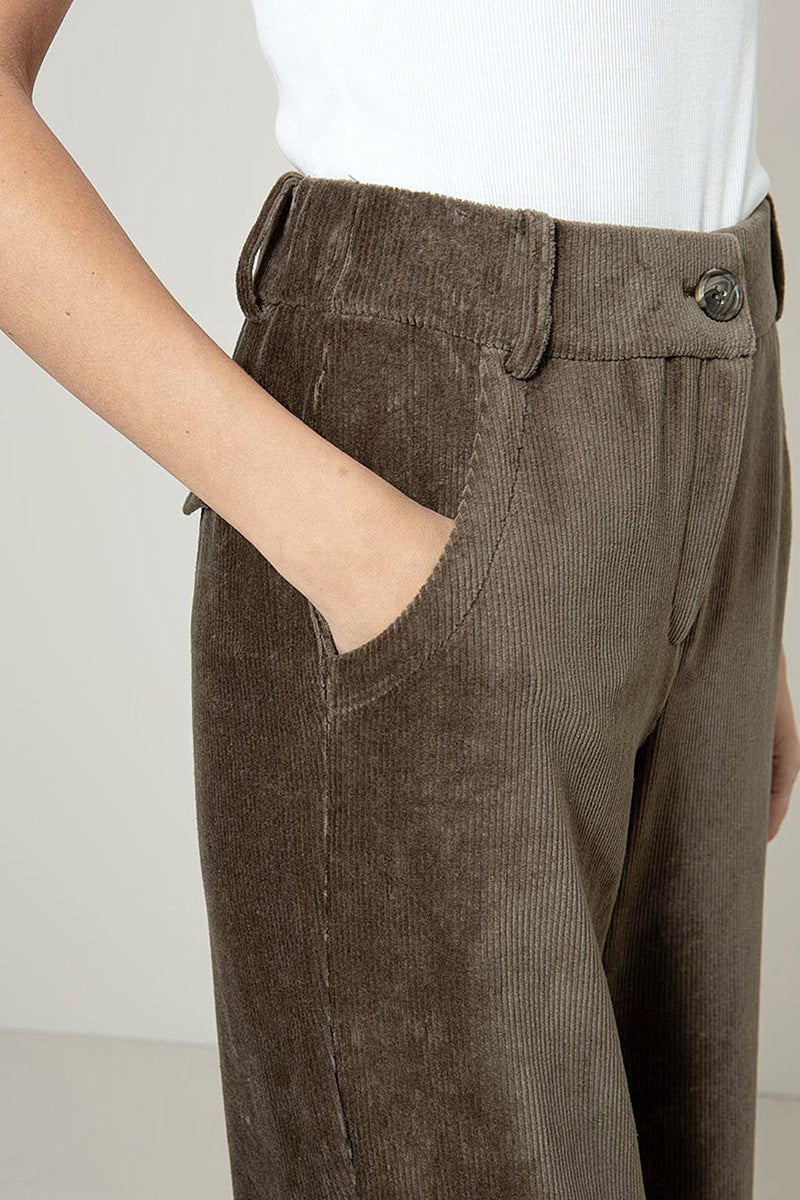 Pants in jersey cord