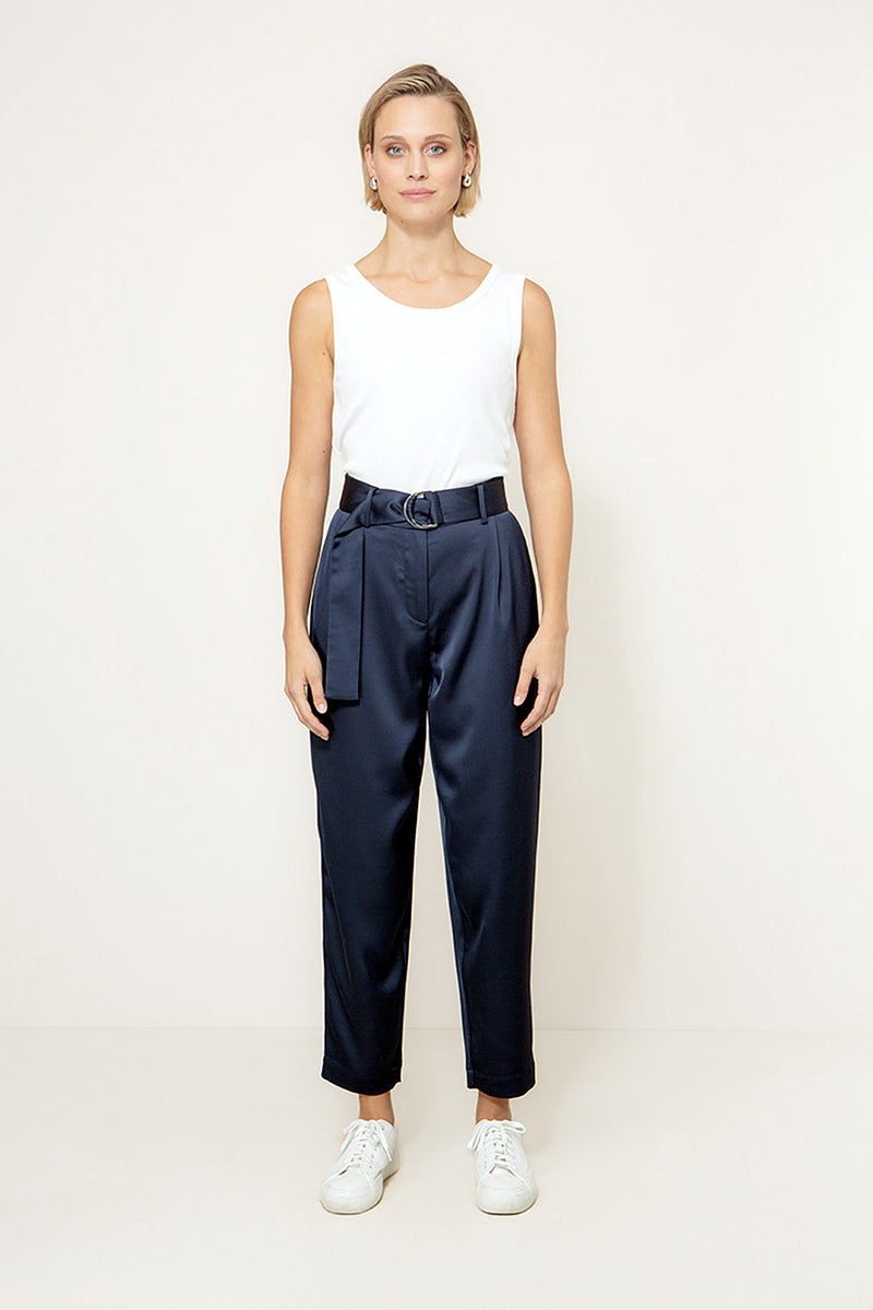 Satin trousers