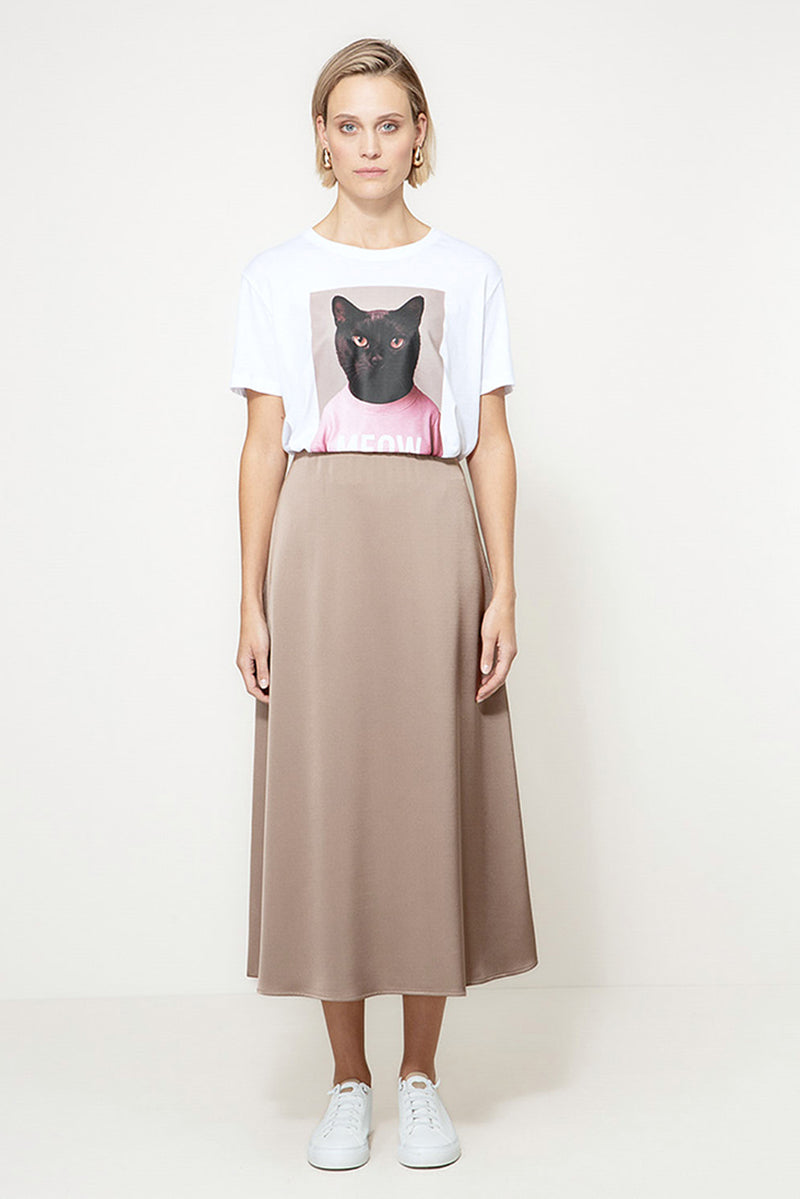 Satin skirt