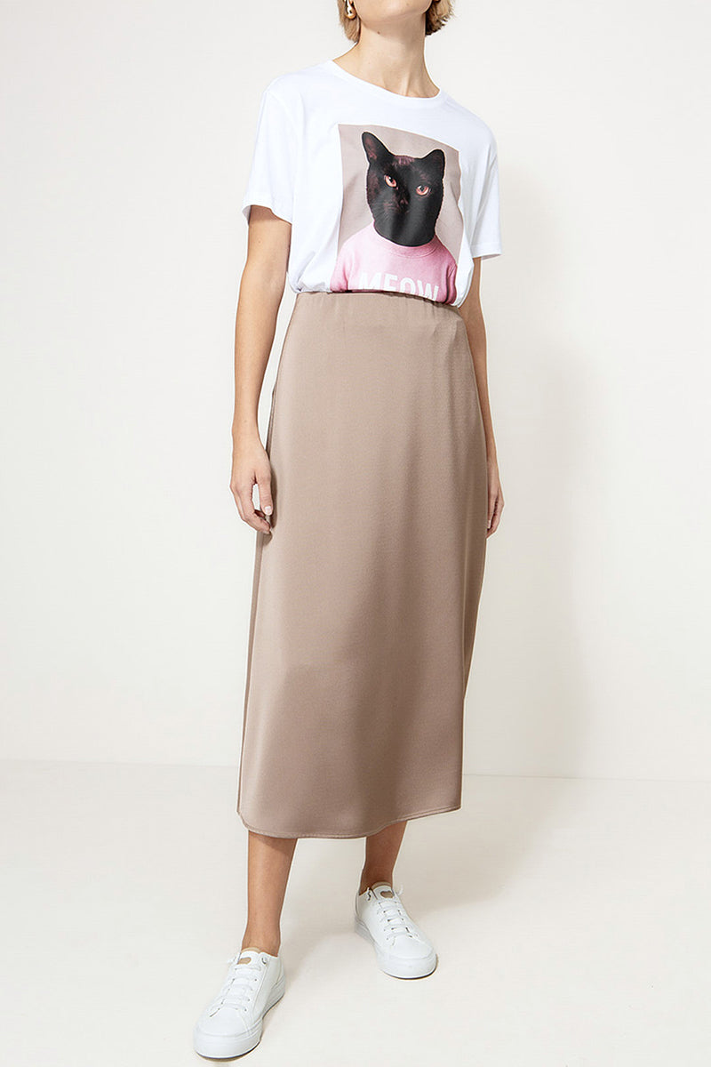Satin skirt