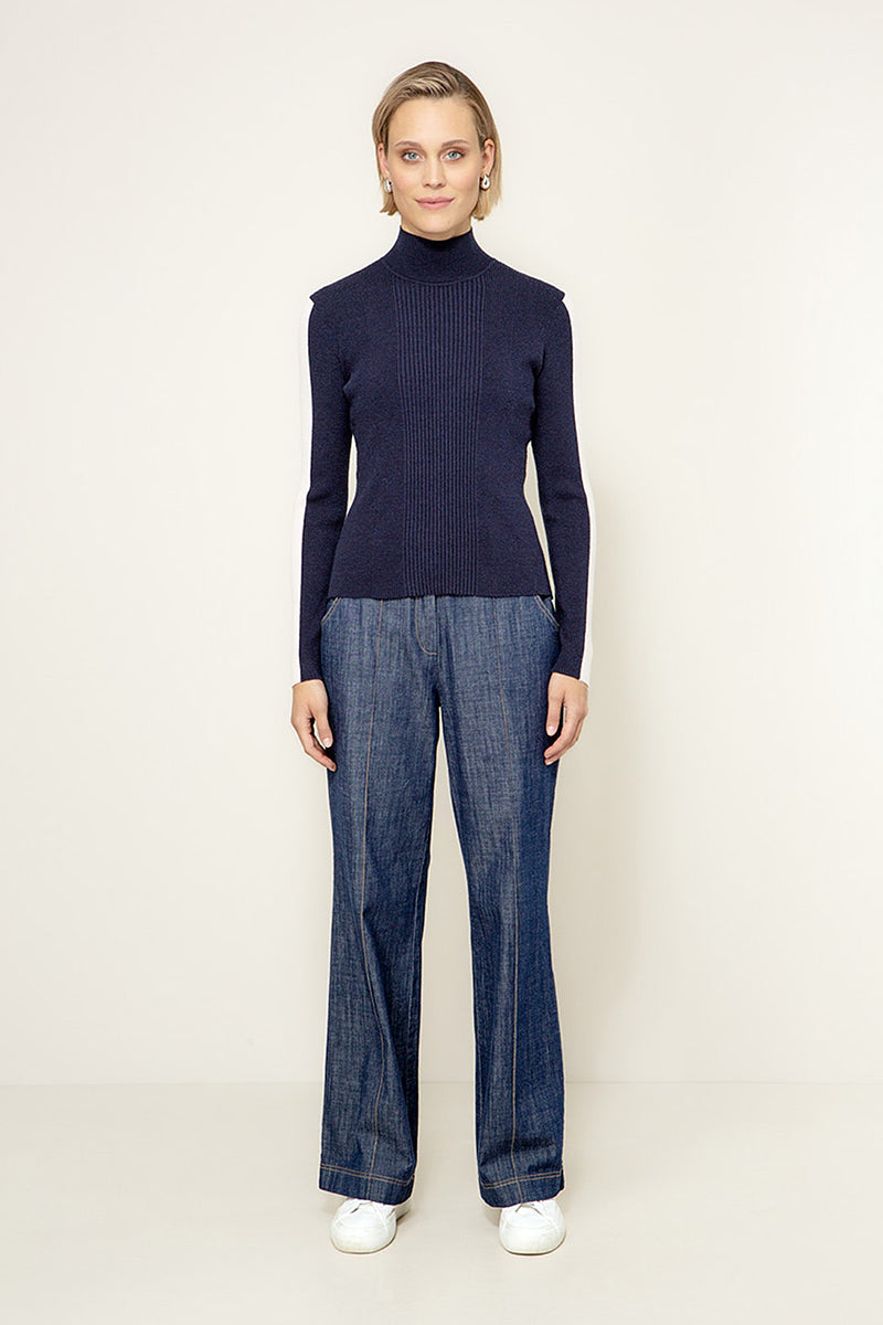 Knit shirt in a viscose blend