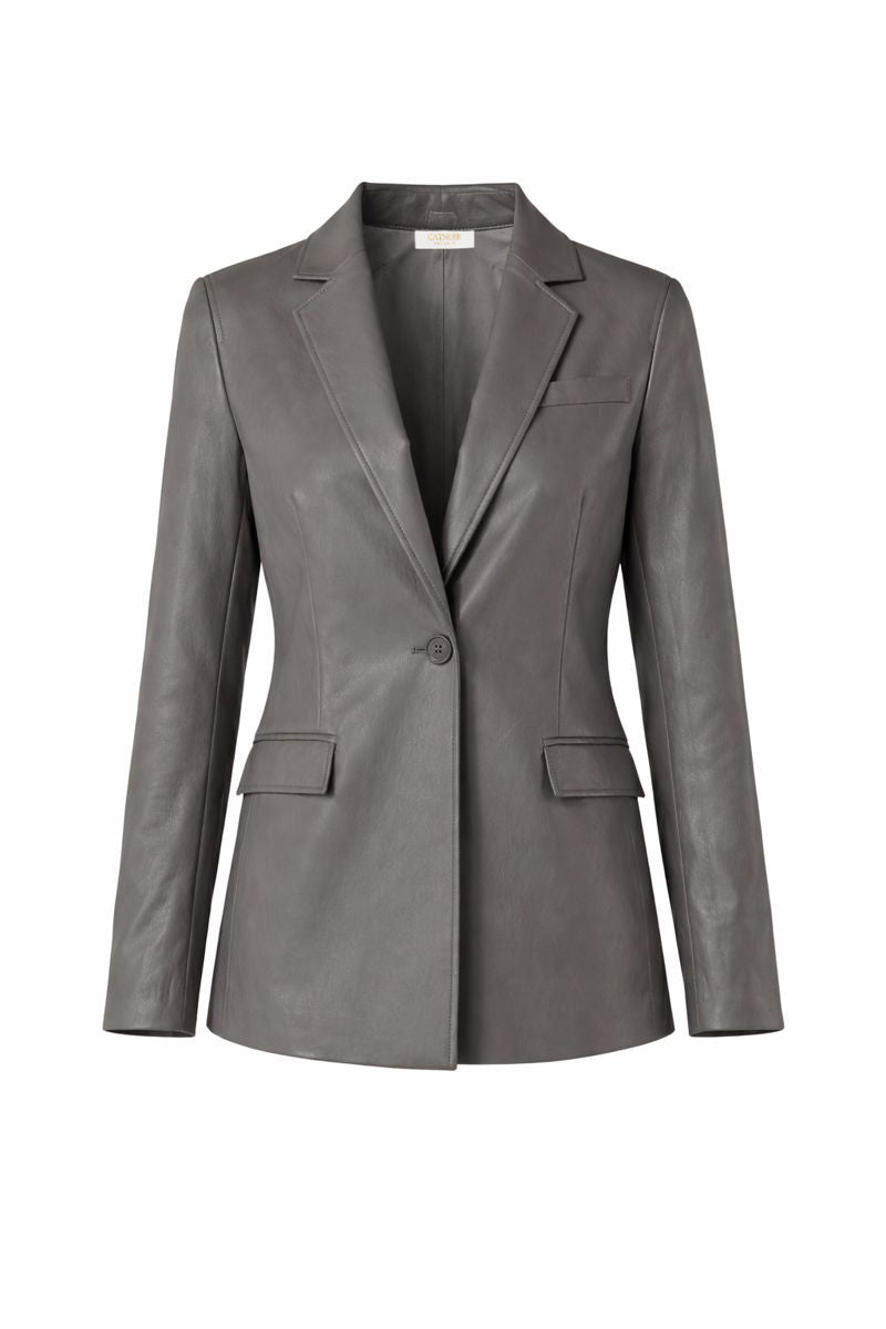 Blazer in vegan leather