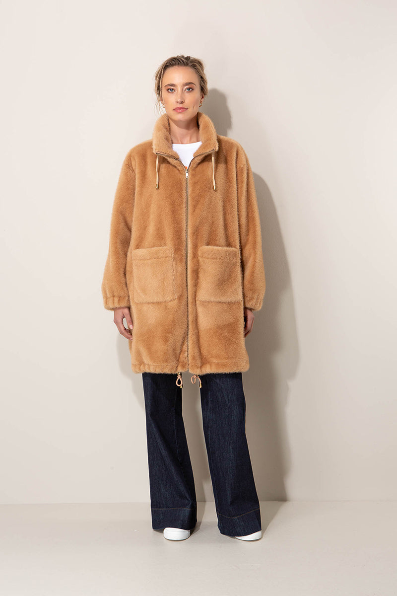 Jacket in faux fur