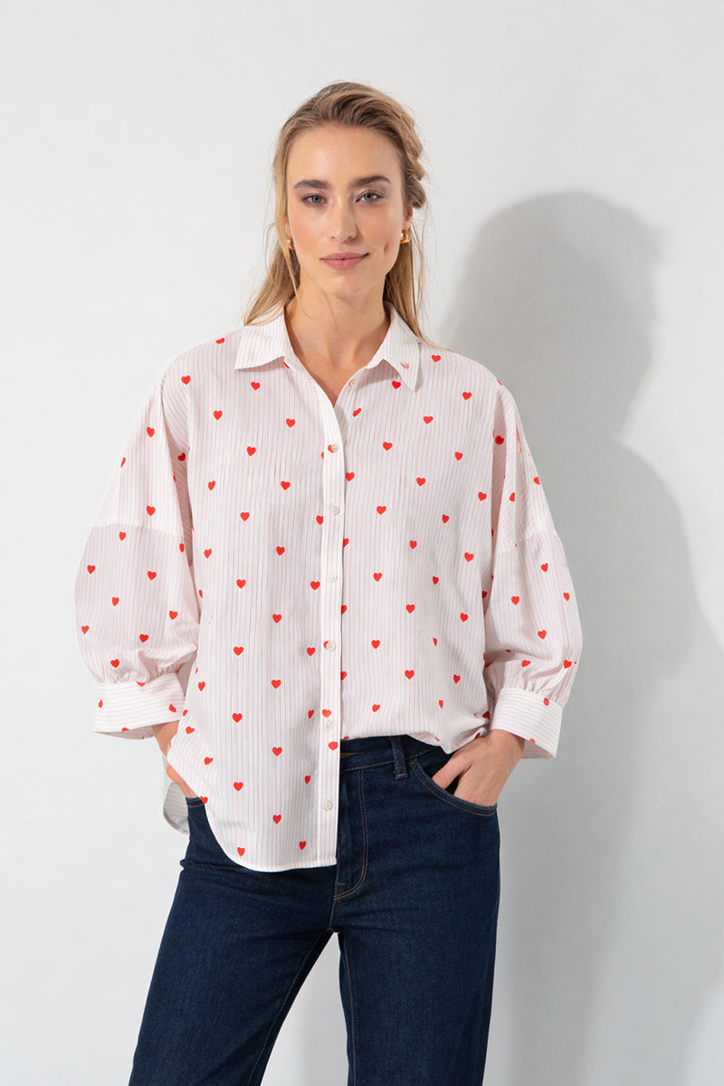 Shirtblouse with embroidery