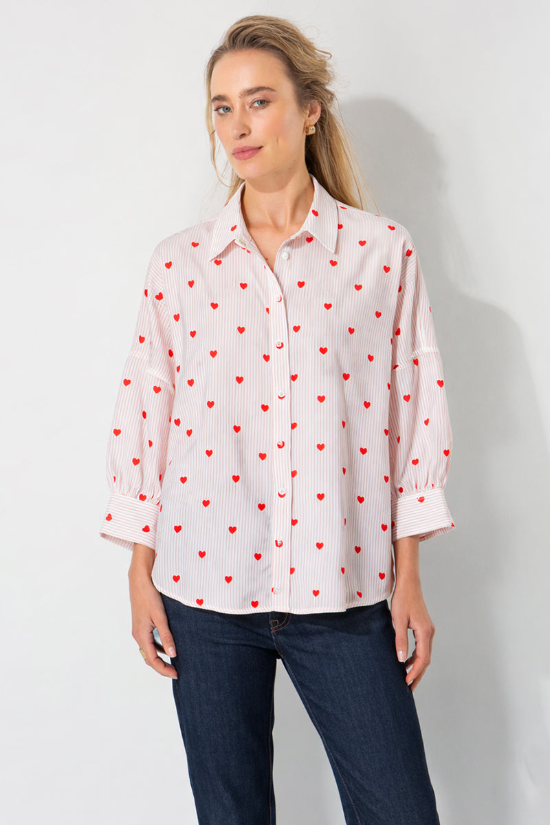 Shirtblouse with embroidery