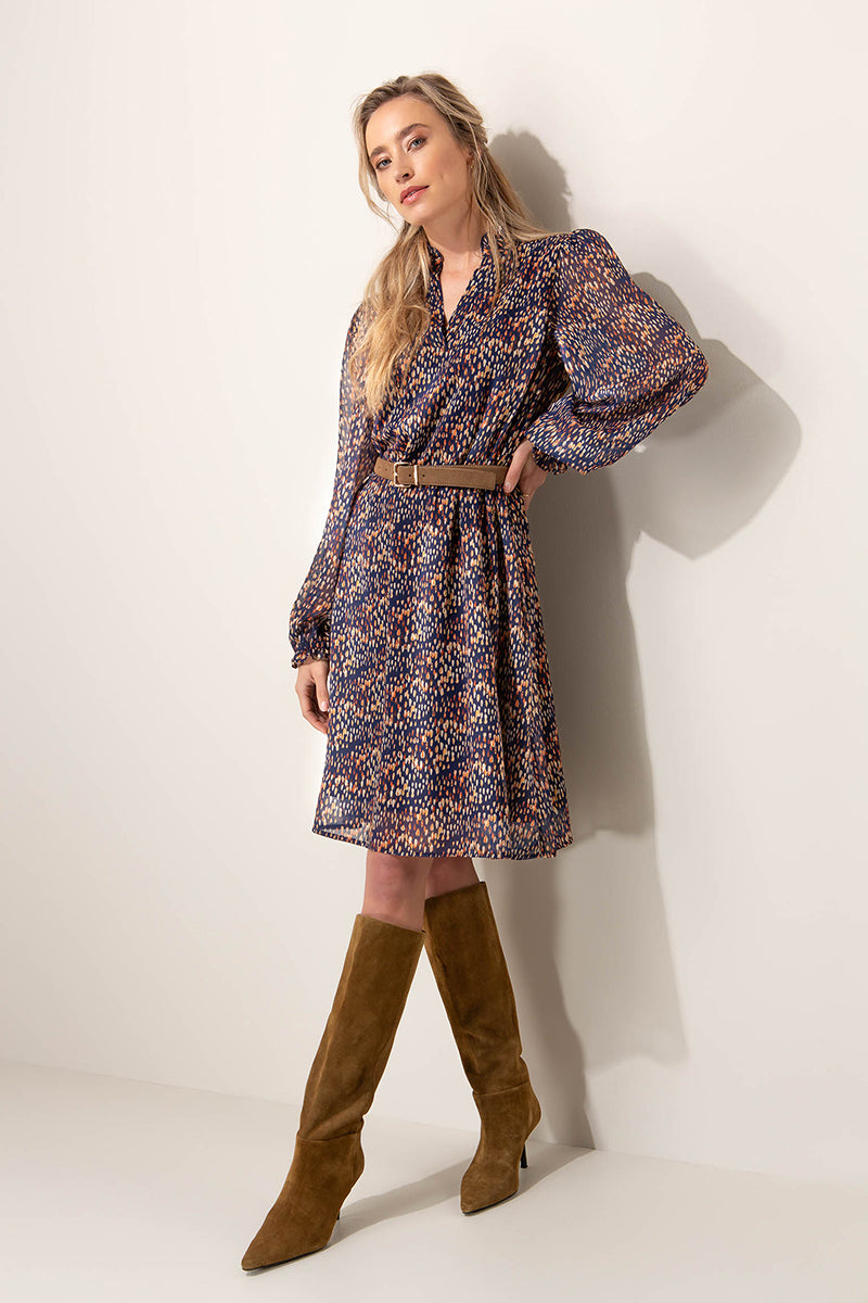 Dress in print chiffon