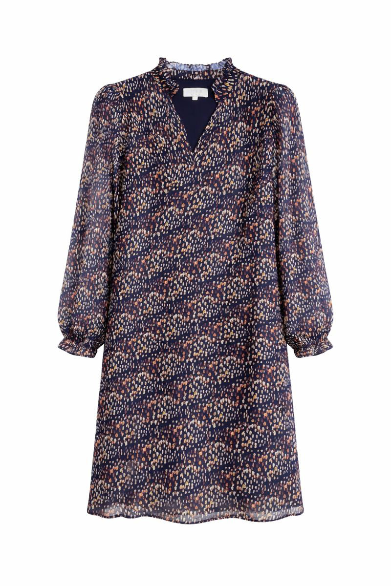 Dress in print chiffon