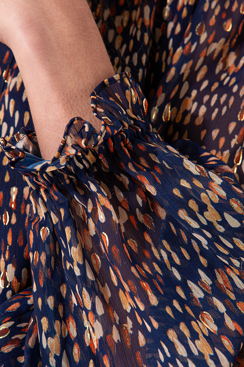 Dress in print chiffon
