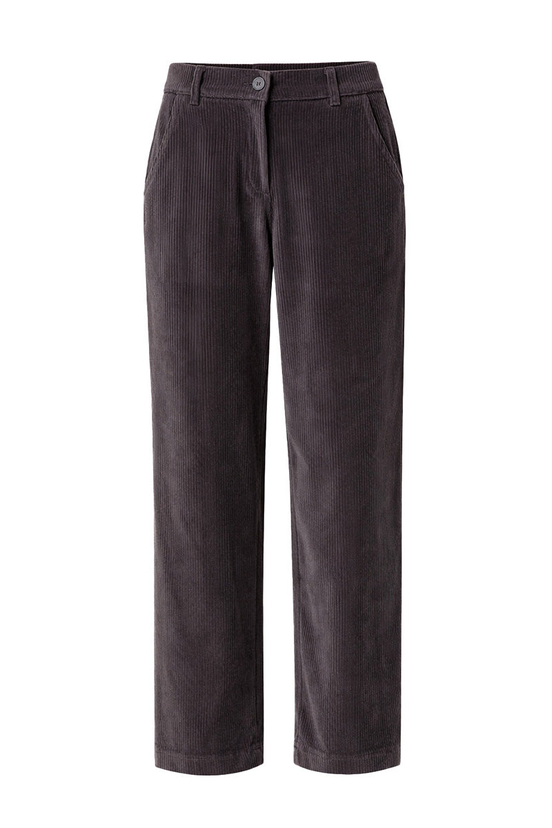 Pants in jersey wide cord