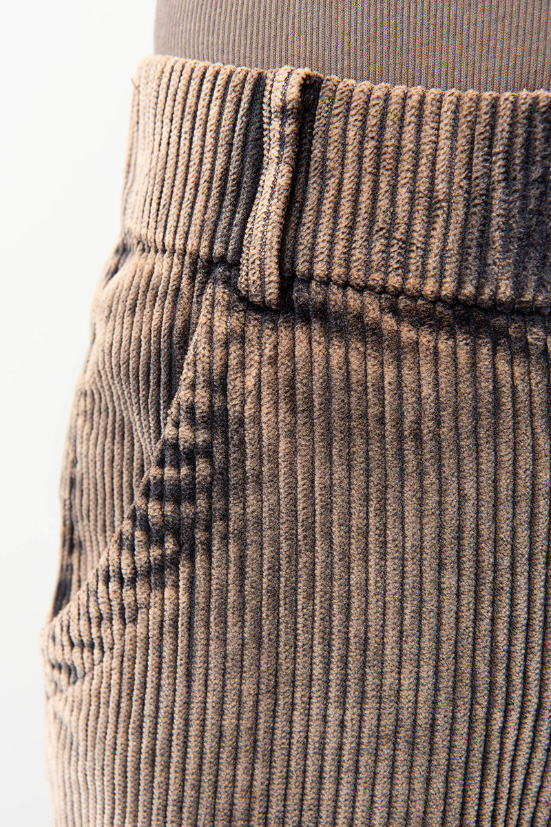 Pants in washed cord