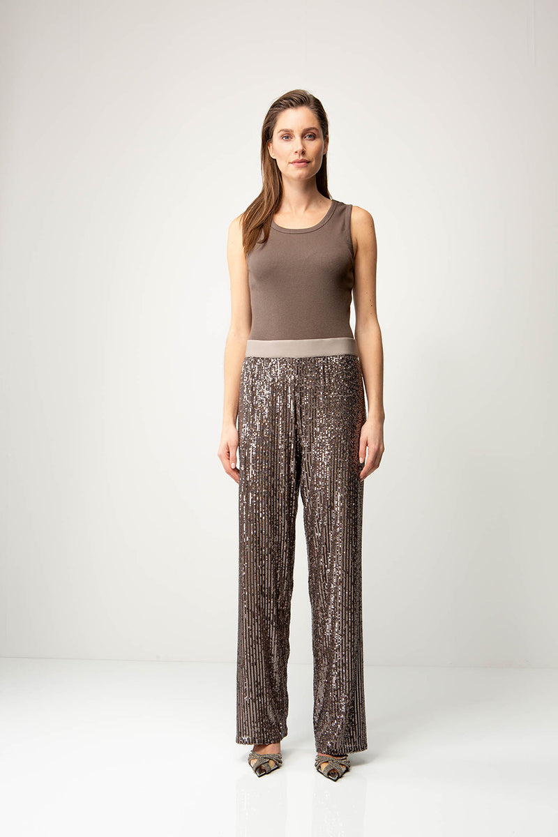 Pants in pailette