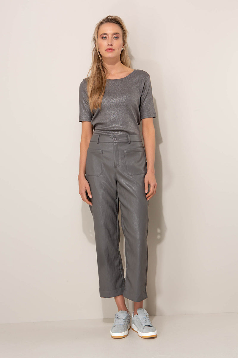 Pants in vegan leather